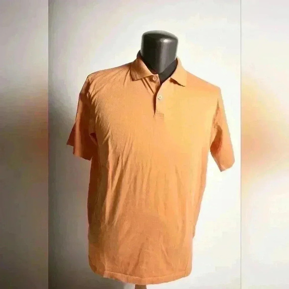 ERMENEGILDO ZEGNA Soft Orange Mercerized  Cotton Polo Shirt 56EU XL Romania - Picture 10 of 13